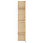 vidaXL Meuble TV chêne sonoma 152x22x113 cm bois d'ingénierie