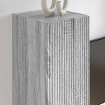 vidaXL Meuble TV mural 2 Pièces Gris Sonoma 30 x 31 x 100 cm