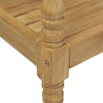 vidaXL Chaises Batavia avec coussins lot de 4 Bois de teck solide
