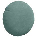 vidaXL Coussins de siège 2 Pièces Vert Mer Ø 40 x 13 cm Velours