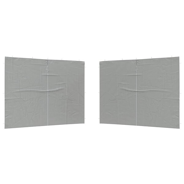 vidaXL Mur de tente de fête 2 pièces 300 x 195 cm Gris clair
