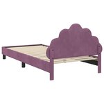 vidaXL Cadre de lit pour enfants avec tête de lit Pourpre 90 x 200 cm