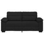 vidaXL Canapé à 2 places noir 180x81x84 cm tissu