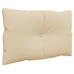 vidaXL Coussins de palette 3 Pièces beige tissu