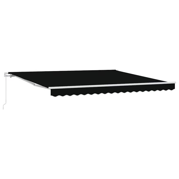 vidaXL Auvent Rétractable Noir 400 × 350 cm Polyester