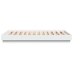 vidaXL Cadre de lit sans matelas blanc 135x190 cm