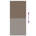 vidaXL Store enrouleur occultant café 95x230cm largeur du tissu 90 7cm