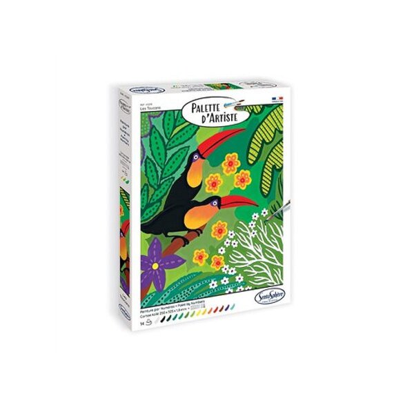 Palette d'artiste - Les Toucans