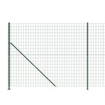 vidaXL Clôture en treillis métallique avec bride vert 1 4x25 m