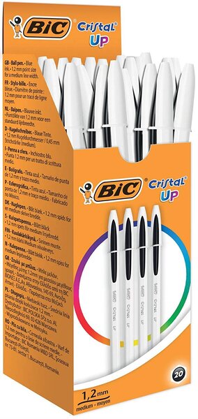 Stylo à bille Cristal Up  noir  20 pièces BIC
