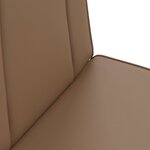 vidaXL Fauteuil de sol ajustable Cappuccino Simili cuir