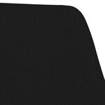 Vidaxl chaise pivotante de salle à manger noir tissu