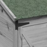 vidaXL Abri de jardin Gris 59 5 x 56 x 176 5 cm Bois de Sapin Massif
