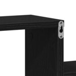 vidaXL Étagère Murale Cube avec étagère Chêne noir 80 x 15 x 78.5 cm