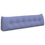 vidaXL Coussin de Dos Bleu denim 180 x 24 x 50 cm tissu