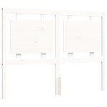 vidaXL Cadre de lit sans matelas blanc bois de pin massif