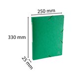 Boite De Classement Exabox Dos 25mm Carte Lustrée Scotten - A4 - Vert - X 10 - Exacompta