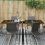 vidaXL Tapis d'extérieur Géométrique ARAKIL Noir et Blanc 400 × 300 cm