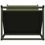 vidaXL Portant de bois chauffage vert olive 70x43x34 5 cm
