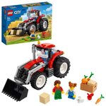 Lego city 60287 le tracteur jouet  jeux de la ferme avec les figurines de fermier et de lapin pour garçon ou fille de 5 ans