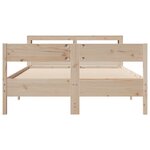vidaXL Cadre de lit sans matelas 120x200 cm bois de pin massif