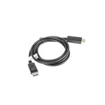 Câble DisplayPort M - HDMI M, 1m noir LANBERG