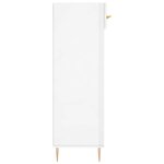 vidaXL Armoire à chaussure Blanc brillant 60x35x105 cm Bois ingénierie