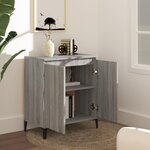 vidaXL Buffet Sonoma gris 60x35x70 cm Bois d'ingénierie