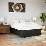 vidaXL Cadre de lit sans matelas noir similicuir