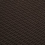 vidaXL Boîte de rangement de jardin 60x54x41 cm Rotin PP Marron