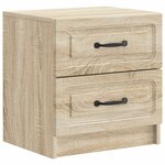 vidaXL Cabinet de chevet 2 Pièces Chêne Sonoma 43 x 34 5 x 44 5 cm