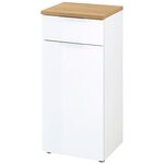 Germania Armoire de sol de bain GW-Pescara Blanc et chêne Navarra