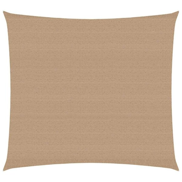 vidaXL Voile d'ombrage 160 g/m² Taupe 4x4 m PEHD