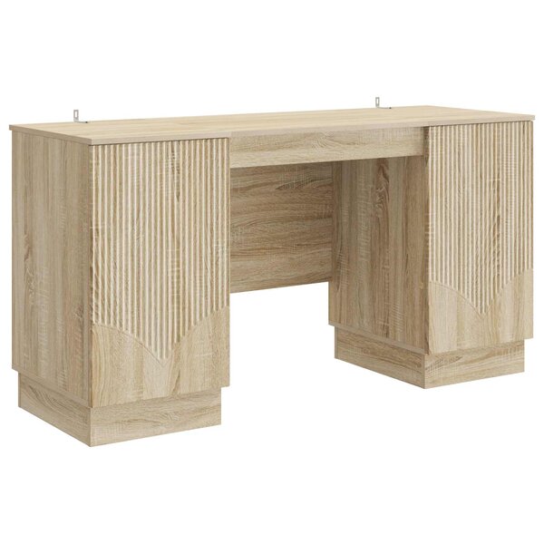 vidaXL Bureau Chêne Sonoma 142 5 x 50 x 75 cm Bois d'ingénierie