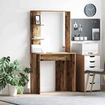 vidaXL Bureau Bois ancien 78.5 x 37 x 154.5 cm Bois d'ingénierie