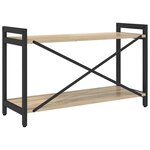 vidaXL Bibliothèque Chêne sonoma 80 x 30 x 48.5 cm Bois d'ingénierie