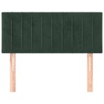 vidaXL Tête de lit Vert foncé 80x5x78/88 cm Velours