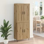 vidaXL Haut Armoire Chêne artisanal 69 5 x 34 x 180 cm