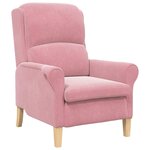 vidaXL fauteuil Rose 76 x 94 x 102 cm Velours
