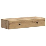 vidaXL Table d'appoint murale Chêne artisanal 87 5 x 34 5 x 17 cm