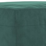 vidaXL Ensemble de canapés 4 Pièces avec coussins vert foncé velours