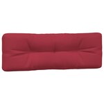 vidaXL Coussins de palette lot de 2 rouge bordeaux tissu