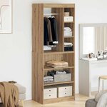 vidaXL Armoire chêne artisanal 77 x 48 x 102 cm Bois d'ingénierie