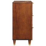 vidaXL Ensemble de Meubles de Rangement 2 Pièces Marron 60 x 33.5 x 75 cm