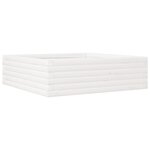 vidaXL Jardinière blanc 80x80x23 cm bois de pin massif