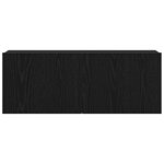 vidaXL Meuble TV 2 Pièces Chêne noir 80 x 30 x 30 cm Bois d'ingénierie