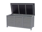 Coffre de jardin en bois "macao" - 130 x 64 x 60 cm - anthracite