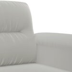 vidaXL Ensemble de canapés 2 Pièces coussins gris clair tissu microfibre