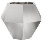 vidaXL Jardinière Argent 100 x 100 x 80 cm Acier inoxydable