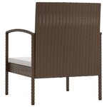 Salon de jardin meuble d'extérieur ensemble de mobilier 16 pièces avec coussins résine tressée marron 02_0015877